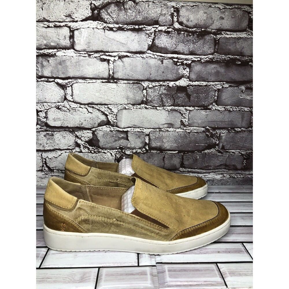 Roan By Bedstu Wils Brown Leather Textile SlipOn Casual Shoes Men Sz 12M US/45EU